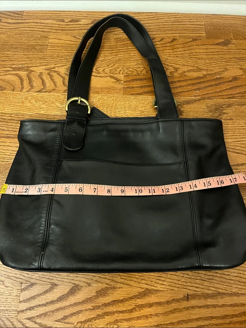 Vintage Coach Waverly 4155 Black Glove Tanned Leather Handbag Costa Rica 90s